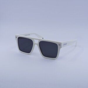 Off-White OERI133 SPRINGFIELD 0107 Sunglasses White Square Frame, Grey Lenses